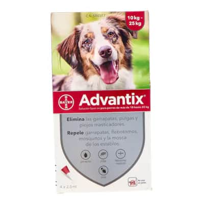 Advantix 10-25 kg | Antiparasitario Perros Pipeta