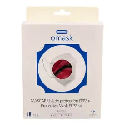 Mascarilla FFP2 Omask Granate 10 Unidades - Protección Respiratoria