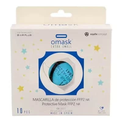 Mascarilla FFP2 Omask Infantil Azul | Niños