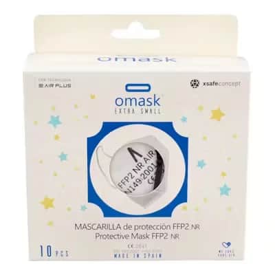 Mascarilla FFP2 Omask Infantil Blanco | Talla XS