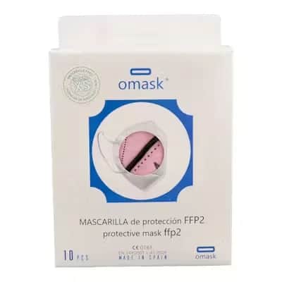 Mascarilla FFP2 Omask Infantil Rosa | Niños