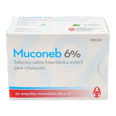 Muconeb 6% Solución Salina 30 Ampollas | Expectorante
