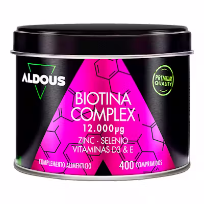 Biotina + Zinc + D3 Aldous 400 Comp | Cabello