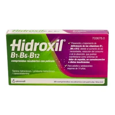 Hidroxil B12 B6 B1 - Vitaminas del complejo B