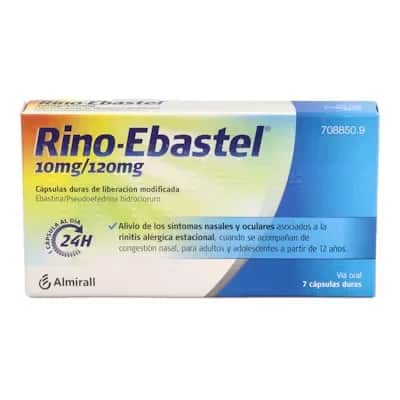 Rino Ebastel 10mg - Antialérgico + Descongestión