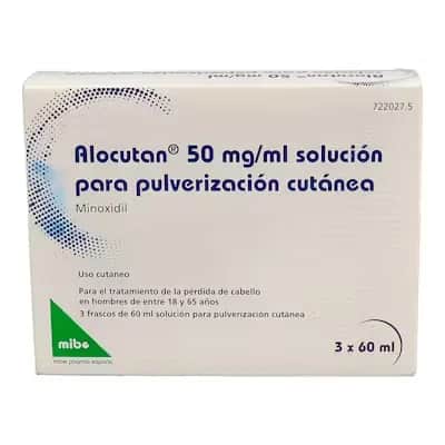 Alocutan 5% 3x60ml - Anticaída Alopecia Hombre