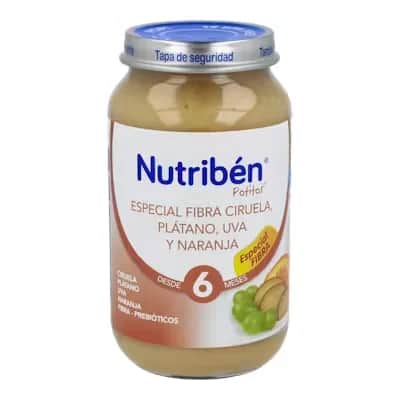 Nutriben Fibra Cir-Pla-Uva-Na 250 G | Papilla Infantil
