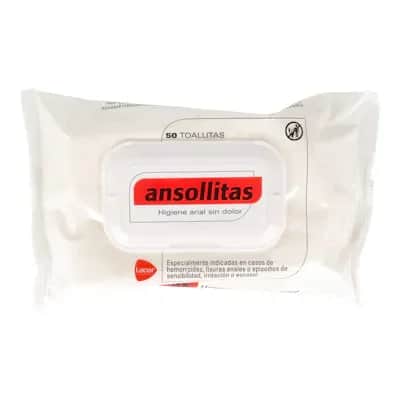 Ansollitas Pack 50 - Toallitas higiene íntima