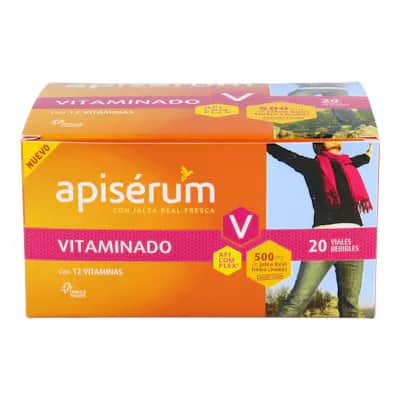 Apiserum Vitaminado N 20 Viales - Energía y Vitalidad