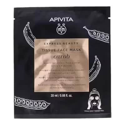 Apivita Expres Sheet Detox Algarroba - Mascarilla Facial