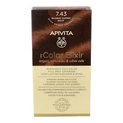 Apivita My Color Elixir N7.43 - Tinte Rubio Cobrizo