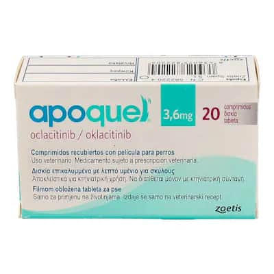 Apoquel 3,6Mg 20 Comp | Picazón Dermatitis Perros