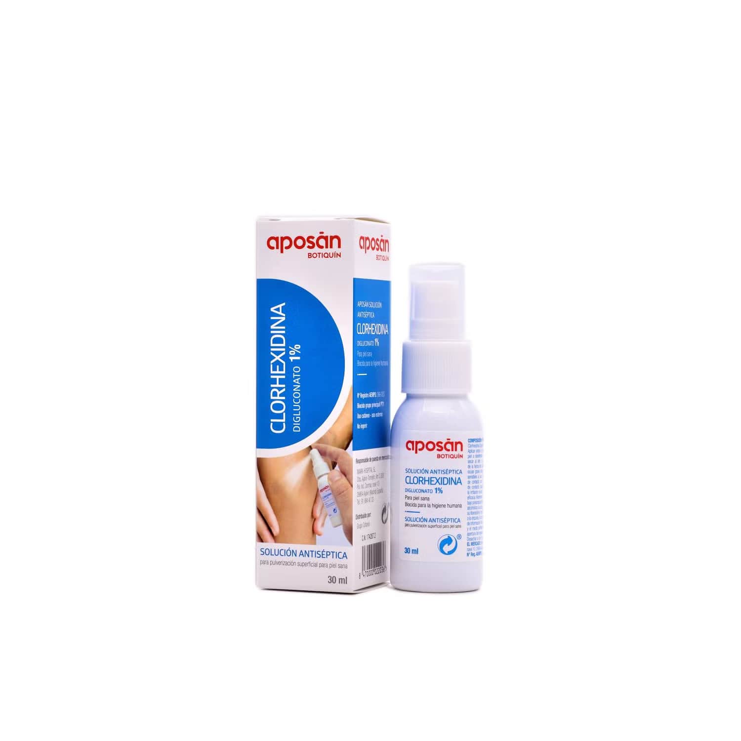 Aposan Clorhexidina Digluconato 1 % Pulverizador 30ml
