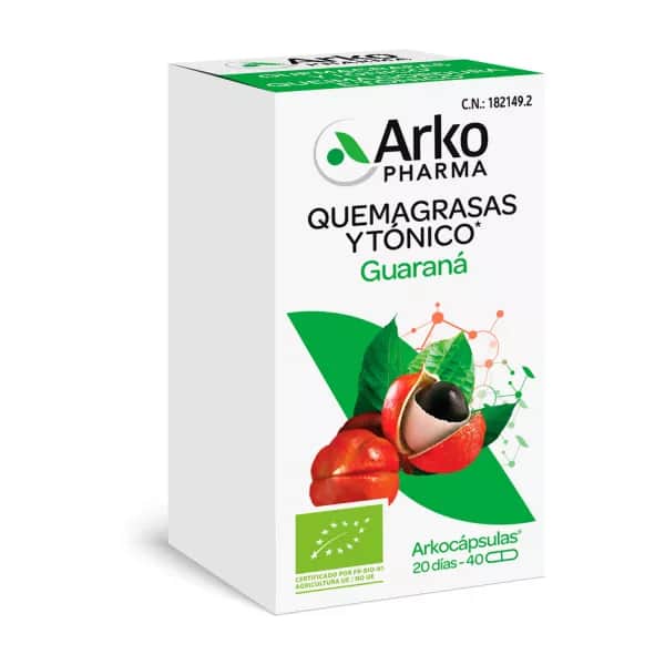 Arkopharma Arkocápsulas Guaraná Bio 40 cápsulas