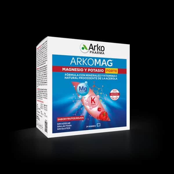 Arkomag Magnesio Potasio Forte 24 sobres