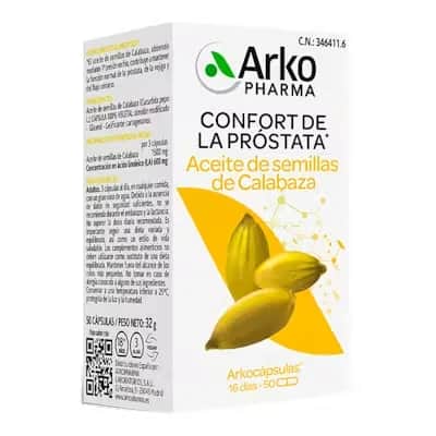 Arkocápsulas Aceite Calabaza 50 | Salud Urinaria