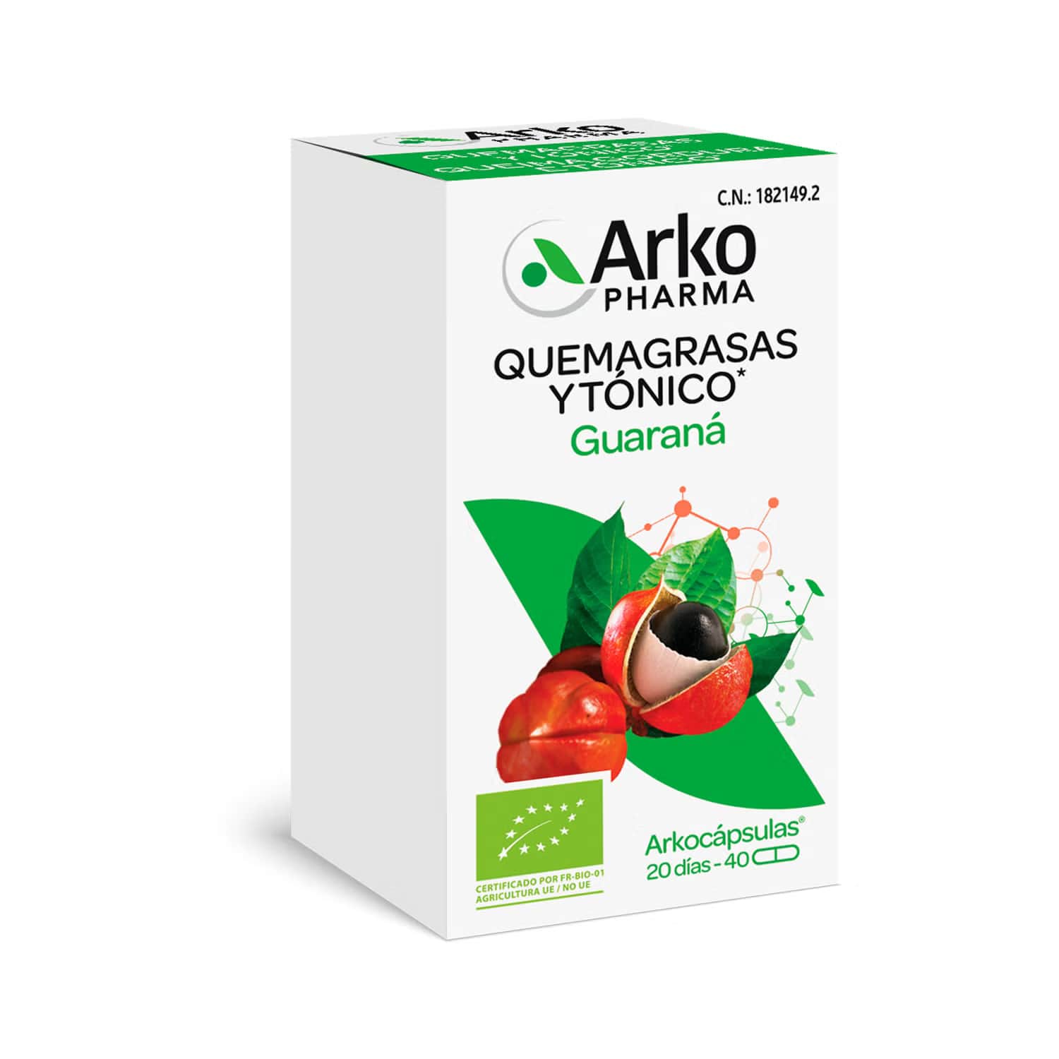 Arkopharma Arkocápsulas Guaraná BIO 40caps