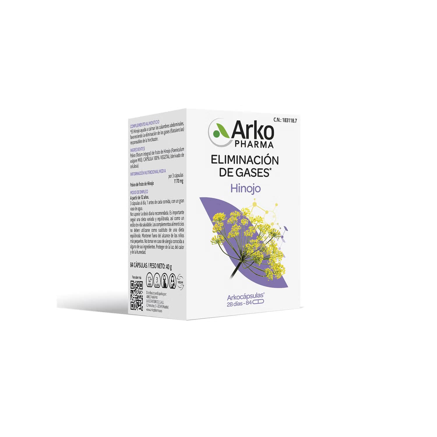 Arkopharma Arkocápsulas Hinojo 84caps