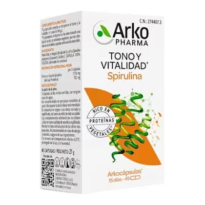 Arkocápsulas Spirulina BIO - Vitalidad y Energía