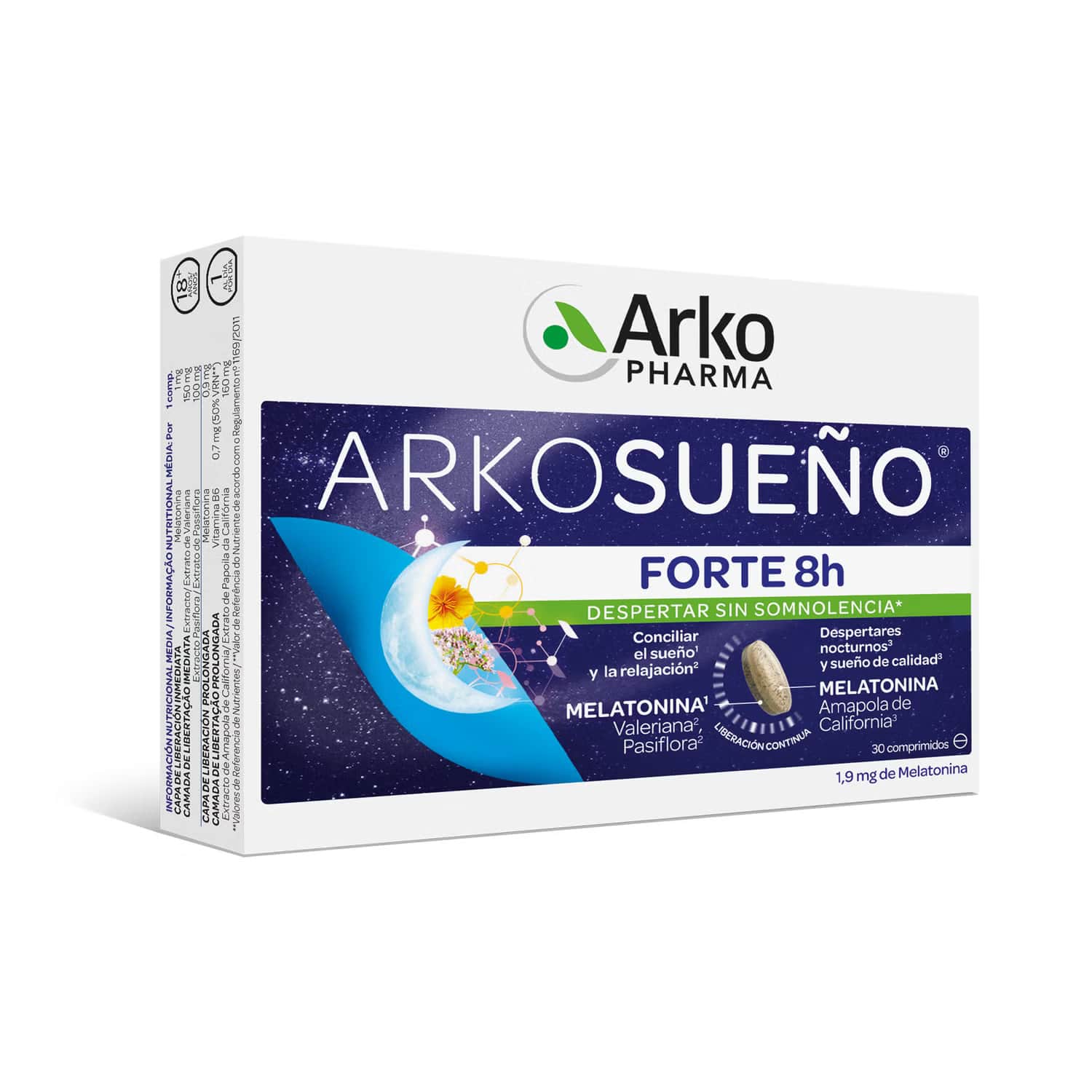 Arkopharma Arkosueño Forte 8h Bicapa 30comp