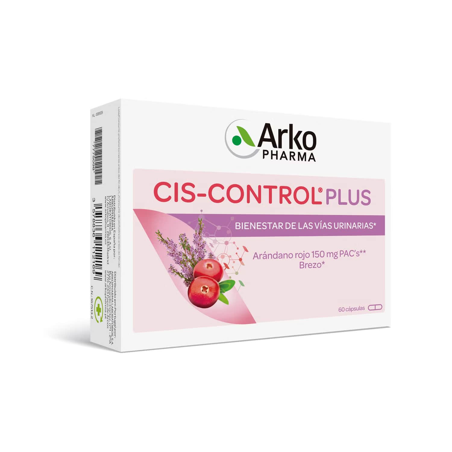 Arkopharma Cis-Control Cranberola Plus 60caps