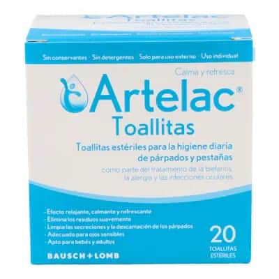 Artelac 20 Toallitas Estériles - Higiene Ocular
