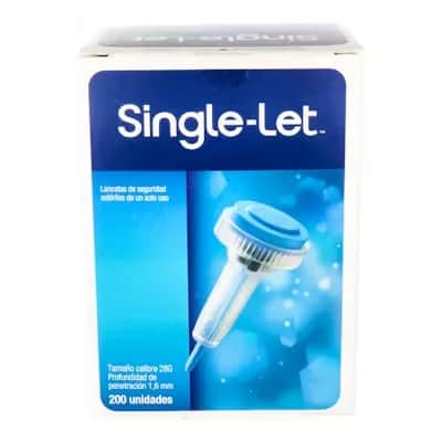 Single-Let Lancetas Seguridad - Control Glucosa