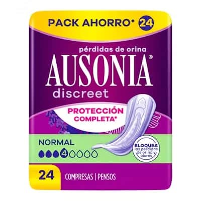 Ausonia Discreet Normal 24 U | Compresas Incontinencia