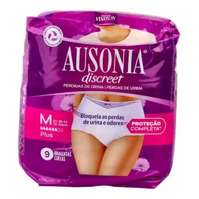 Ausonia Discreet Pants Plus TM 9 Un - Absorción 6 Gotas