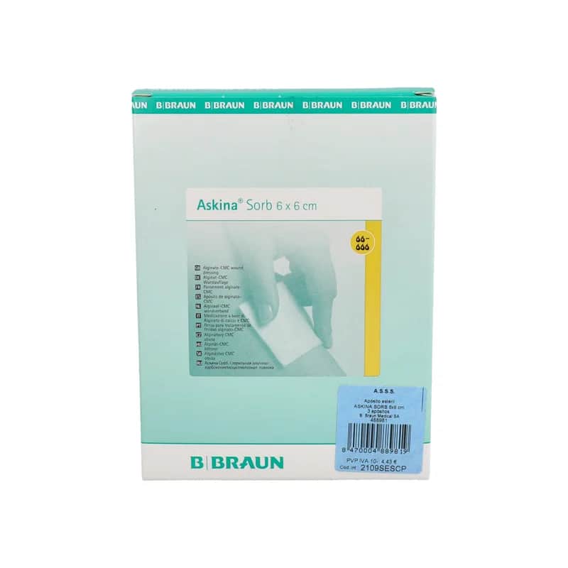 Askina Sorb 6X6Cm - Apósito Superabsorbente