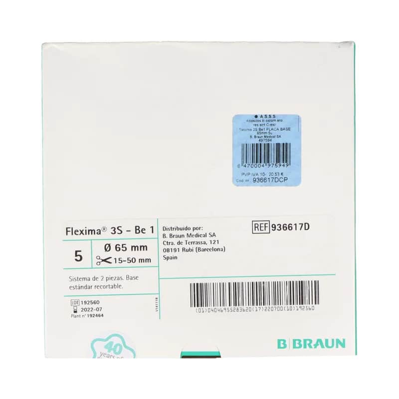Bolsa Flexima 3S Be1 65Mm - Ostomía Ajustable