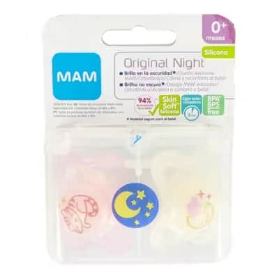 Chupete Mam Original Night Rosa 0-6M | Brilla