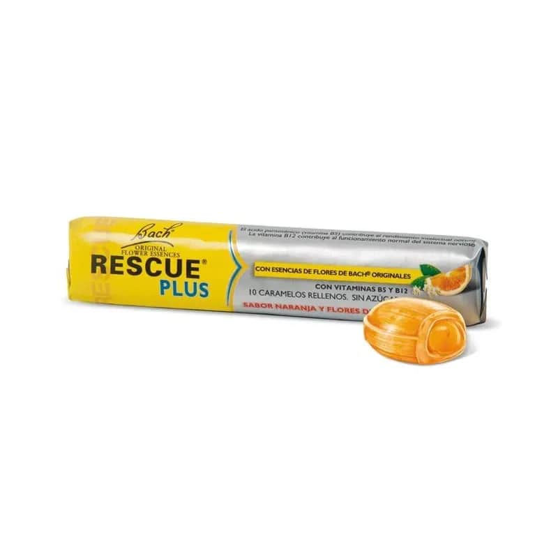 Bach Rescue Plus Caramelos, 10 unidades