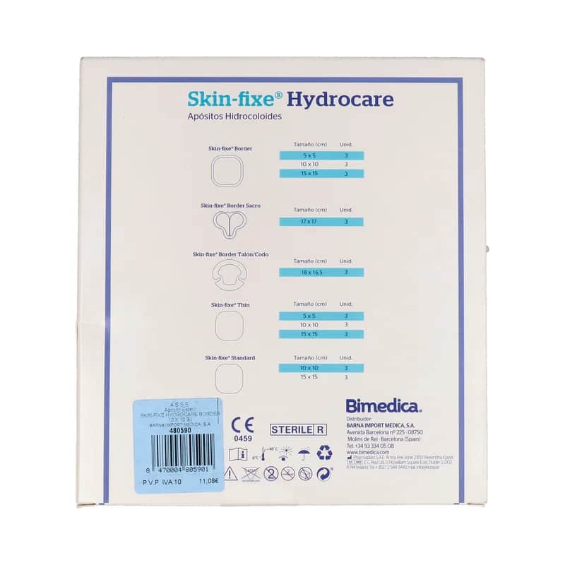 Skin-Fixe Border Hidrocoloide 10X10 | 3 apósitos
