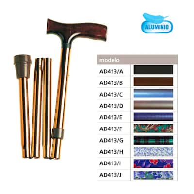 Bastón Plegable Ayuda Din AD413G - Movilidad