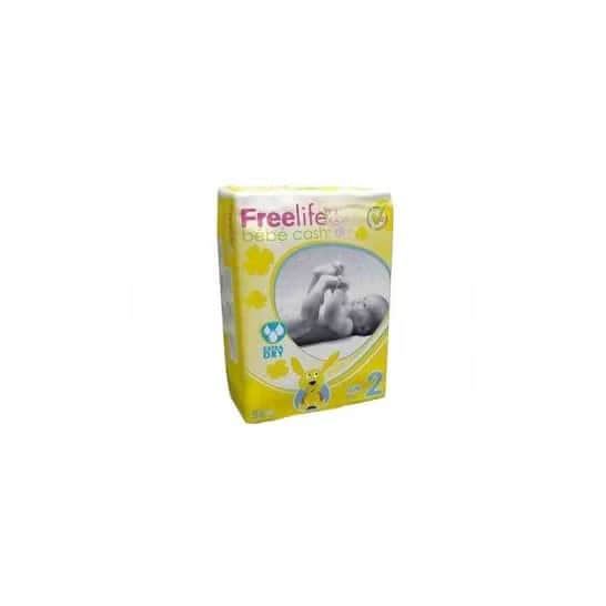 Bebé Cash Freelife pañales talla 2 56uds