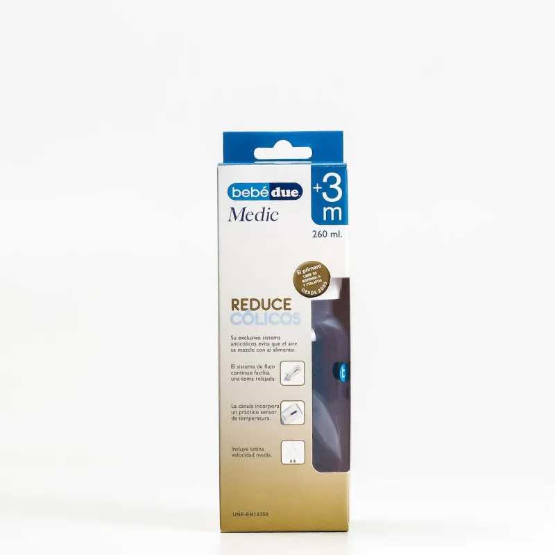 BebeDue Biberon Medic Colicos, 260ml.