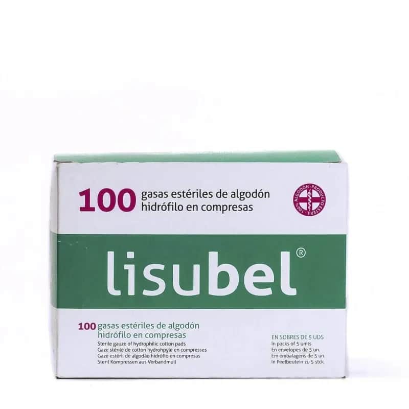 Gasa Estéril Lisubel 100 U - Cuidado de Heridas