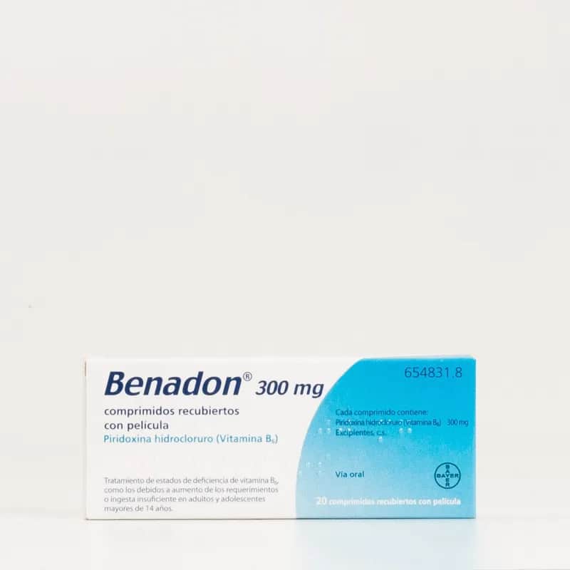 BENADON 300 MG 20 COMPRIMIDOS RECUBIERTOS