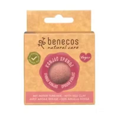 Benecos Esponja Konjac Arcilla Roja - Pieles Delicadas