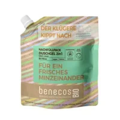 Benecos Gel Baño Menta 500ml Recarga - Vegano Bio