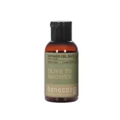 Benecos Gel Baño 2en1 Oliva 50ml - Mini Viaje Vegano