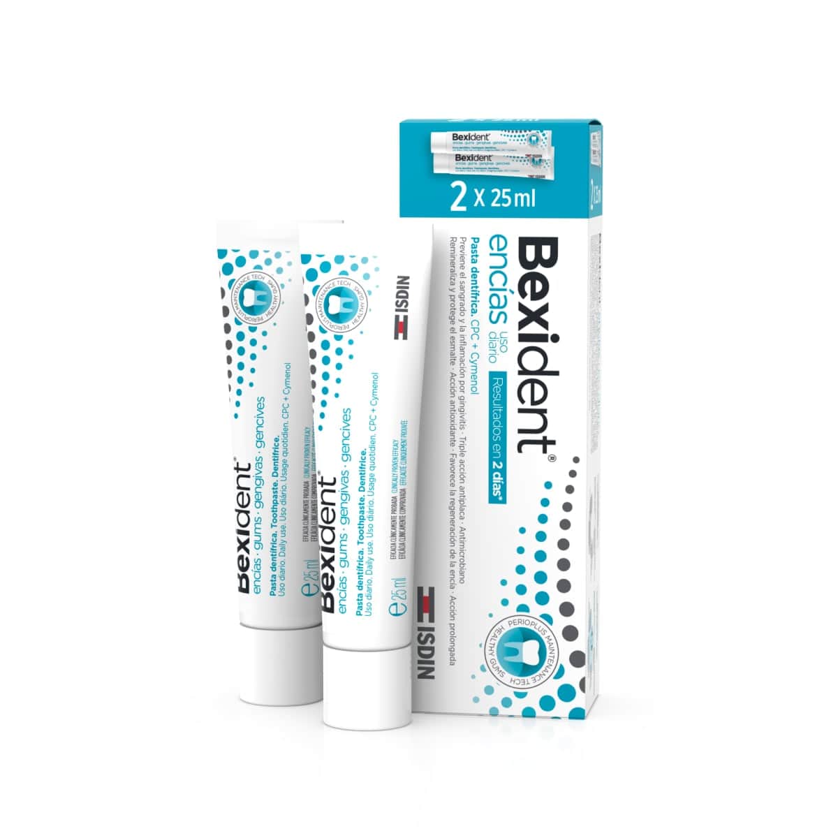 Isdin Bexident Encías Uso Diario pasta Dentrifica 2 Tubo 25ml