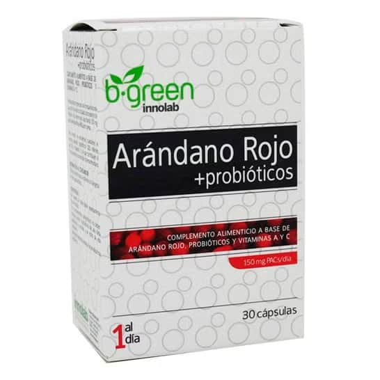 Bgreen Arándano rojo y probiótico 30 cápsulas