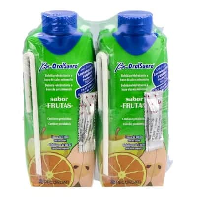 Bioralsuero Frutas 3x200ml | Rehidratación oral infantil