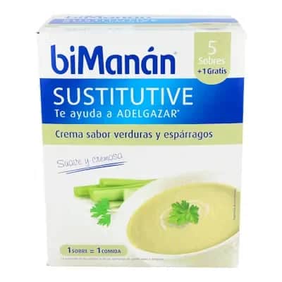 Bimanán Crema Espárragos 6 Sobres | Control Peso