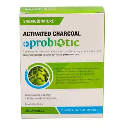Charcoal Probiotic 20 Caps | Salud Digestiva