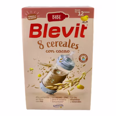 Blevit Bibe 8 Cereales Cacao | Papilla Fibra