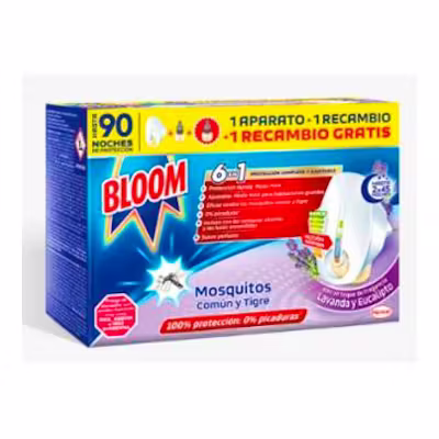 Bloom Derm Lavanda - Aparato Repelente Mosquitos