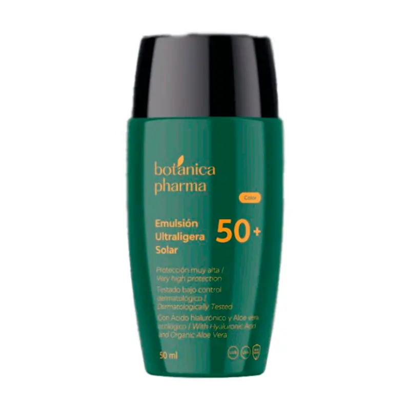 Botánicapharma Solares Emulsión Ultraligera Solar Color Spf50+, 50 ml